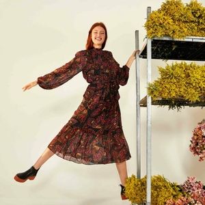 Farm Rio Butterfly Midi Dress